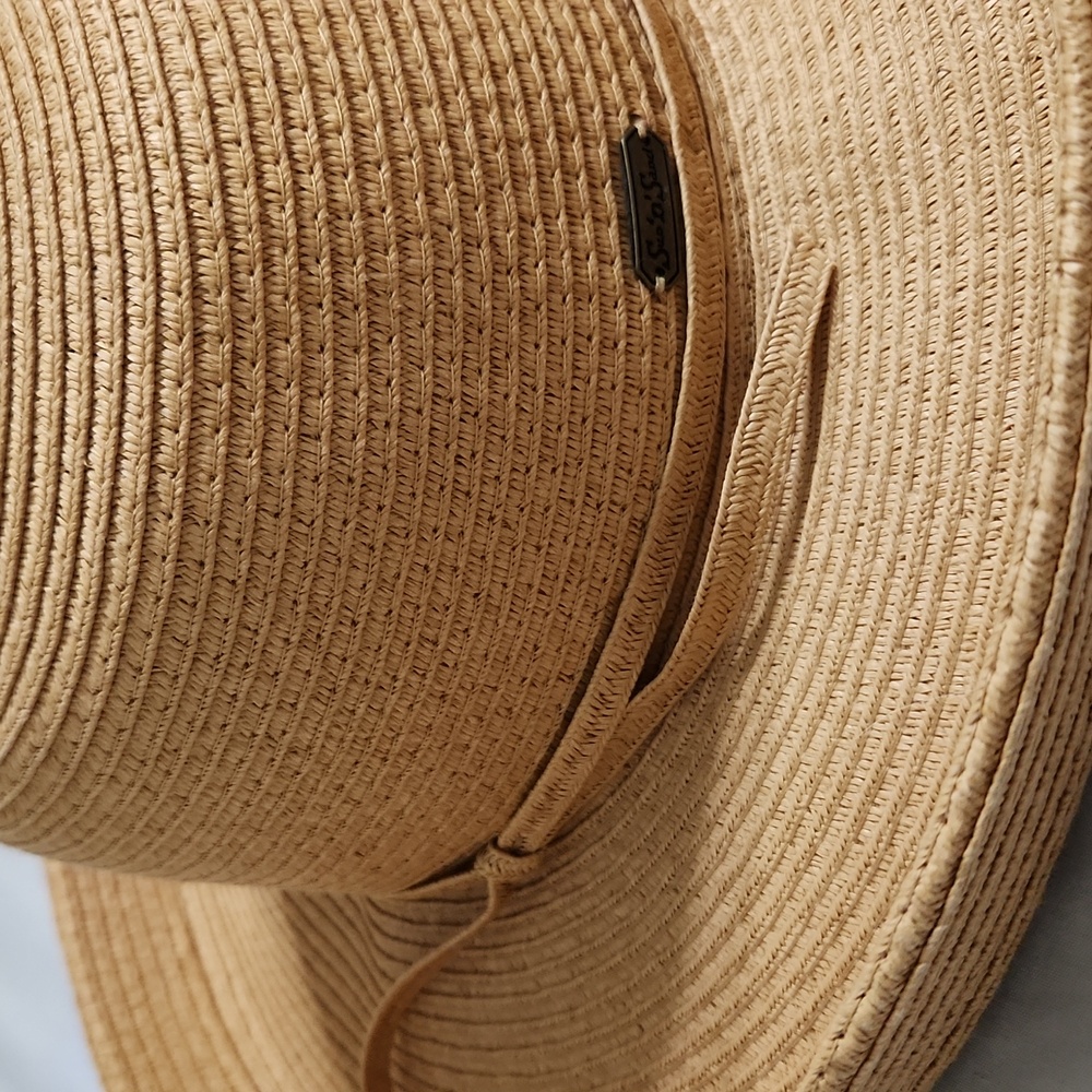 SUN N SAND Chic Tan Wide-Brim Hat - Picture 2 of 6